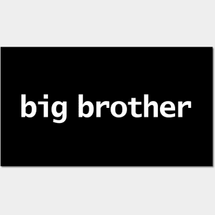 Big Brother Minimal Typography Posters and Art